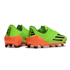 Chuteira Campo FG Adidas F50 Adizero Verde e Laranja