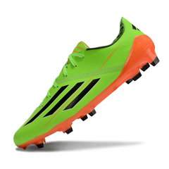 Chuteira Campo FG Adidas F50 Adizero Verde e Laranja