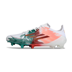 Chuteira Campo Adidas F50 Elite FG Branca, Vermelha e Verde