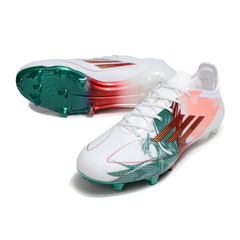Chuteira Campo Adidas F50 Elite FG Branca, Vermelha e Verde