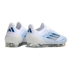 Chuteira Campo FG Adidas F50 Primeknit Elite Branca e Azul