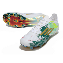 Chuteira Campo Adidas F50 Elite FG Branca e Verde