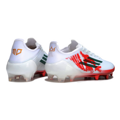 Chuteira Campo Adidas F50 Elite FG Branca e Vermelha