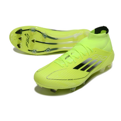 Chuteira Campo FG Adidas F50 Elite Cano Médio Verde e Preta