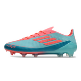 Adidas F50 Elite FG Field Soccer Cleats Light Blue and Salmon Pink