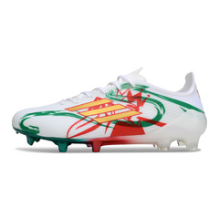 Chuteira Campo Adidas F50 Elite FG Branca,Vermelha e Verde