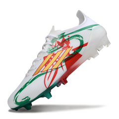 Chuteira Campo Adidas F50 Elite FG Branca,Vermelha e Verde