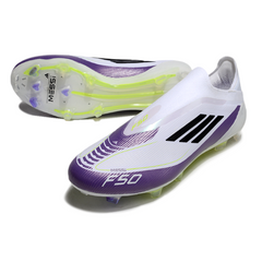 Chuteira Campo Adidas F50 Elite Sem Cadarço FG Messi Triunfo Stellar Pack