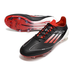 Chuteira Campo Adidas F50 Elite FG Preta, Branca e Vermelha