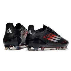 Chuteira Campo FG Adidas F50 Elite Preta, Branca e Vermelha