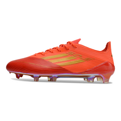 Chuteira Campo FG Adidas F50 Elite Vermelha e Amarela