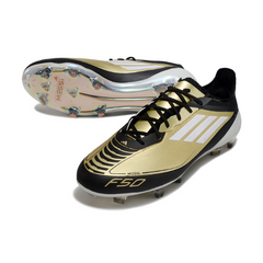 Chuteira Campo Adidas F50 Elite FG Messi Triunfo Dourado Pack