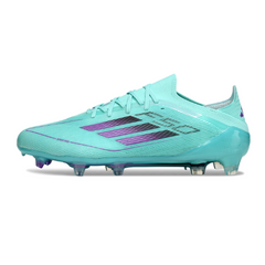 Chuteira Campo FG Adidas F50 Primeknit Elite Azul-Clara