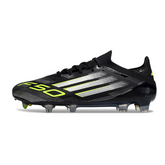 Adidas F50 Primeknit Elite FG Black, White and Green Field Football Boots