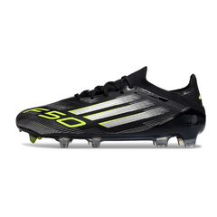 Adidas F50 Primeknit Elite FG Black, White and Green Field Football Boots