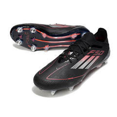 Botas de fútbol Adidas F50 Primeknit Elite SG mixtas en negro, blanco y rojo