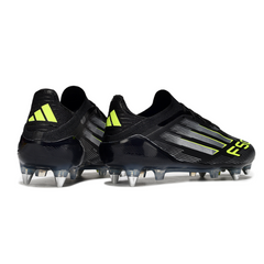 Chuteira Campo Adidas F50 Primeknit Elite SG Trava Mista Preta, Branca e Verde