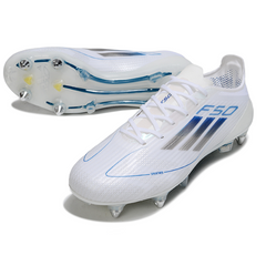 Chuteira Campo Adidas F50 Elite SG Trava Mista Branca