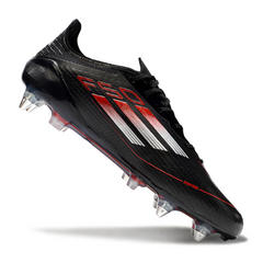 Chuteira Campo Adidas F50 Elite SG Trava Mista Preta, Branca e Vermelha