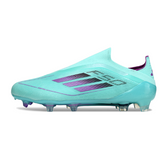 Adidas F50 Elite Laceless FG Football Boots Light Blue