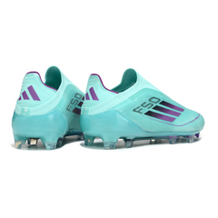 Adidas F50 Elite Laceless FG Football Boots Light Blue