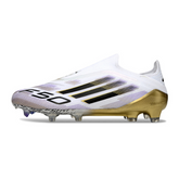 Adidas F50 Elite Laceless FG White and Gold Football Boots
