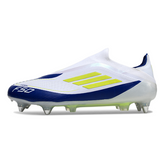 Adidas F50 Elite Laceless SG Mixed Lock Messi White, Blue and Green Field Boots