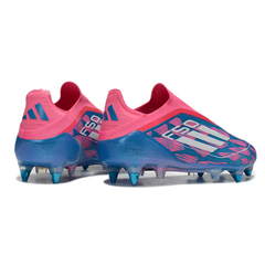Chuteira Campo Molhado SG Adidas F50 Elite Sem Cadarço Pack Reemergence Preta e Amarela