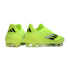 Chuteira Campo Adidas F50 Elite Sem Cadarço FG Verde Claro