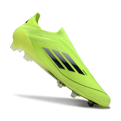 Chuteira Campo FG Adidas F50 Elite Sem Cadarço Verde-Clara