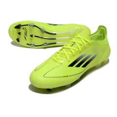 Chuteira Campo Adidas F50 Elite FG Verde e Prata
