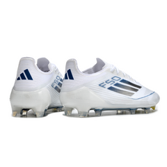 Chuteira Campo Adidas F50 Elite FG Branca e Azul