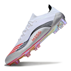 Chuteira Campo Adidas F50 Primeknit Elite FG Messi Branca