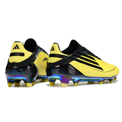 Chuteira Campo Adidas F50 Primeknit Elite FG Adizero Amarela e Preta