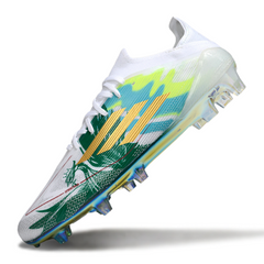 Chuteira Campo FG Adidas F50 Primeknit Elite Branca e Verde