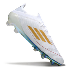 Chuteira Campo FG Adidas F50 Primeknit Elite Branca e Verde