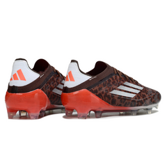 Chuteira Campo Adidas F50 Primeknit Elite FG Marrom e Vermelha