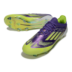 Chuteira Campo Adidas F50 Primeknit Elite FG Roxa e Verde