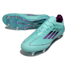 Adidas F50 Primeknit Elite SG Mixed Field Cleats Light Blue and Pink