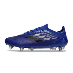 Chuteira Campo Adidas F50 Primeknit Elite SG Trava Mista Azul