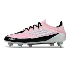 Chuteira Campo Molhado SG Adidas F50 Primeknit Elite Rosa-Clara e Preta