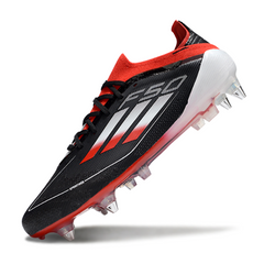 Chuteira Campo Molhado SG Adidas F50 Primeknit Elite Preta, Branca e Vermelha