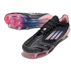 Chuteira Campo Adidas F50 Primeknit Elite SG Trava Mista Preta e Rosa