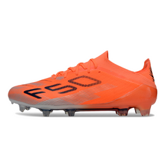 Botas de fútbol Adidas F50 Primeknit Elite FG naranja y negro