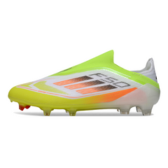 Chuteira Campo Adidas F50 Elite Sem Cadarço FG Verde e Laranja