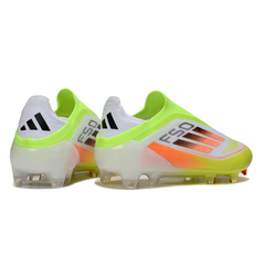 Chuteira Campo Adidas F50 Elite Sem Cadarço FG Verde e Laranja