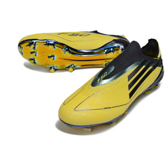 Chuteira Campo Adidas F50 Elite Sem Cadarço FG Adizero Amarela e Preta