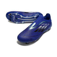 Chuteira Campo Adidas F50 Elite Sem Cadarço FG Azul