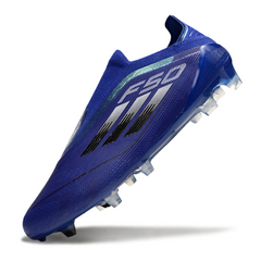 Chuteira Campo Adidas F50 Elite Sem Cadarço FG Azul