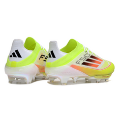 Chuteira Campo FG Adidas F50+ Elite Verde, Branca e Laranja